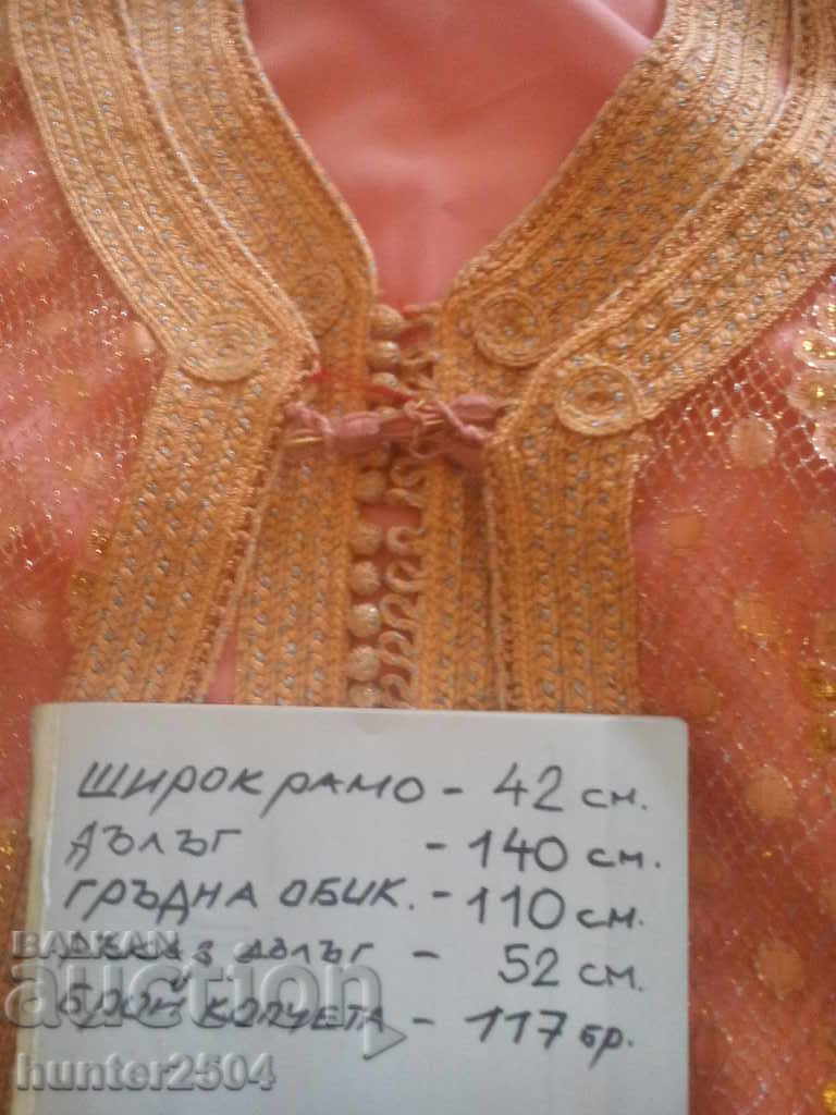 Petticoat, silk/The Little Bride-Bollywood/size 38-48, 117 buttons. - 6