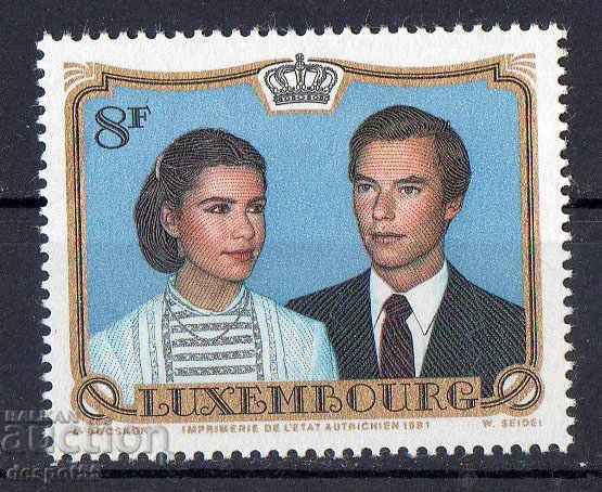 1981. Luxemburg. Nunta printului Henry și Maria Theresa.