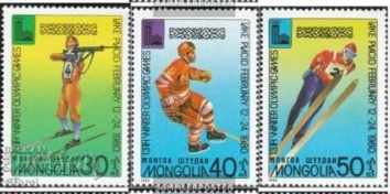 Auction Seth brands Winter Olympics 1980, Mongolia, 1980, new, Auction Seth brands Winter Olympics 1980, Mongolia, 1980, new,