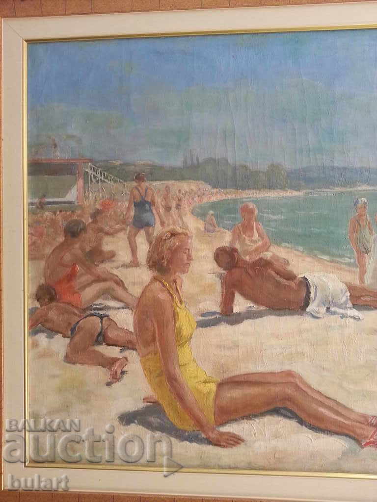 Painting "The Woman of the Artist" Stanio Stamatov .Material.Id .. with price 9000.00 BGN | € 4601.63 Painting "The Woman of the Artist" Stanio Stamatov .Material.Id .. with price 9000.00 BGN | € 4601.63