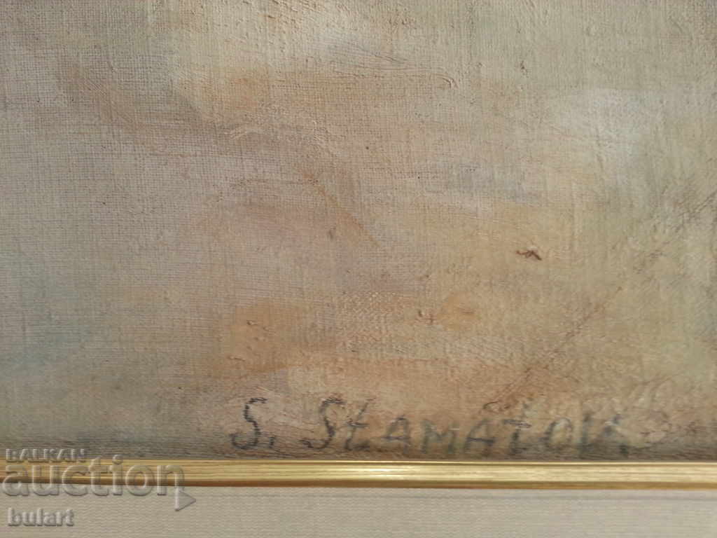 Painting "The Woman of the Artist" Stanio Stamatov .Material.Id .. - 5 Painting "The Woman of the Artist" Stanio Stamatov .Material.Id .. - 5