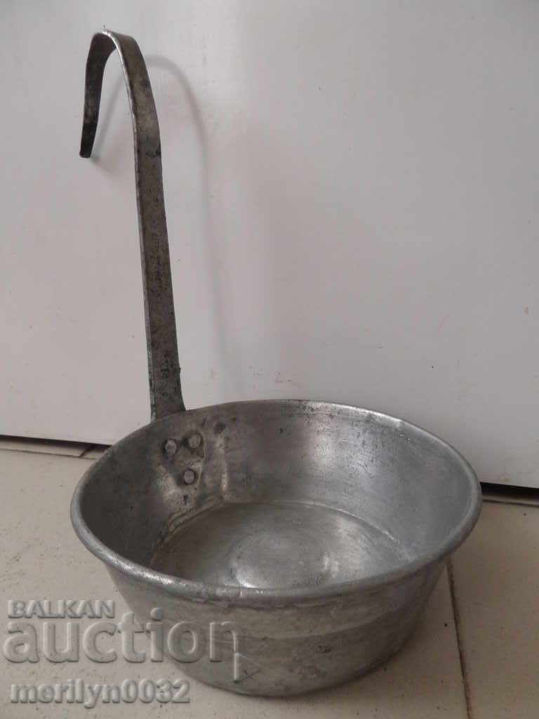 Old copper ladle, pan, copper, copper pot, pit with price 65.00 BGN | € 33.23 Old copper ladle, pan, copper, copper pot, pit with price 65.00 BGN | € 33.23