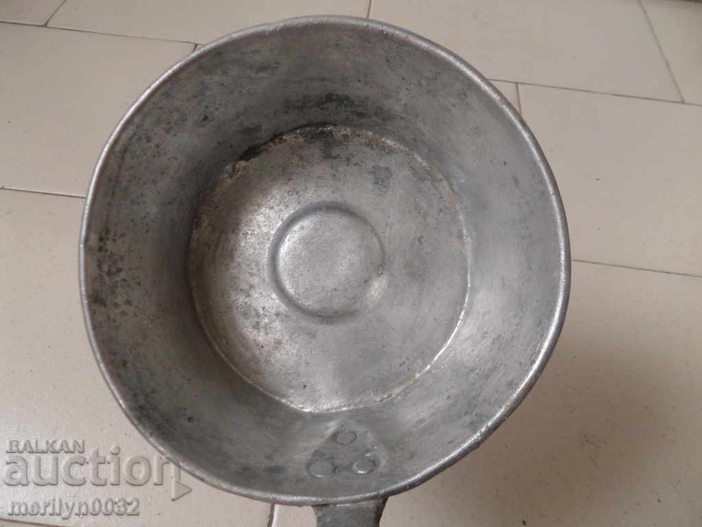 Old copper ladle, pan, copper, copper pot, pit - 6