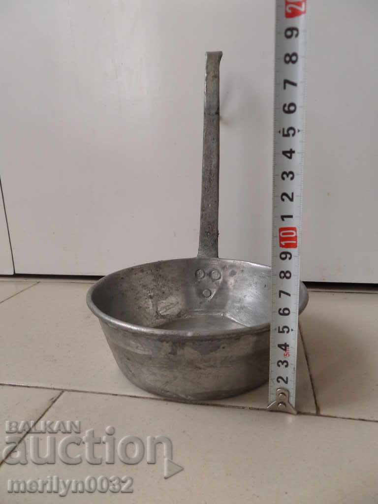 Old copper ladle, pan, copper, copper pot, pit - 7