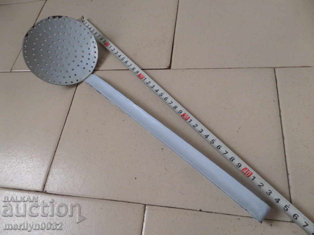 Old grateful spoon with enamel, wounded socialist, Bulgaria - 7 Old grateful spoon with enamel, wounded socialist, Bulgaria - 7