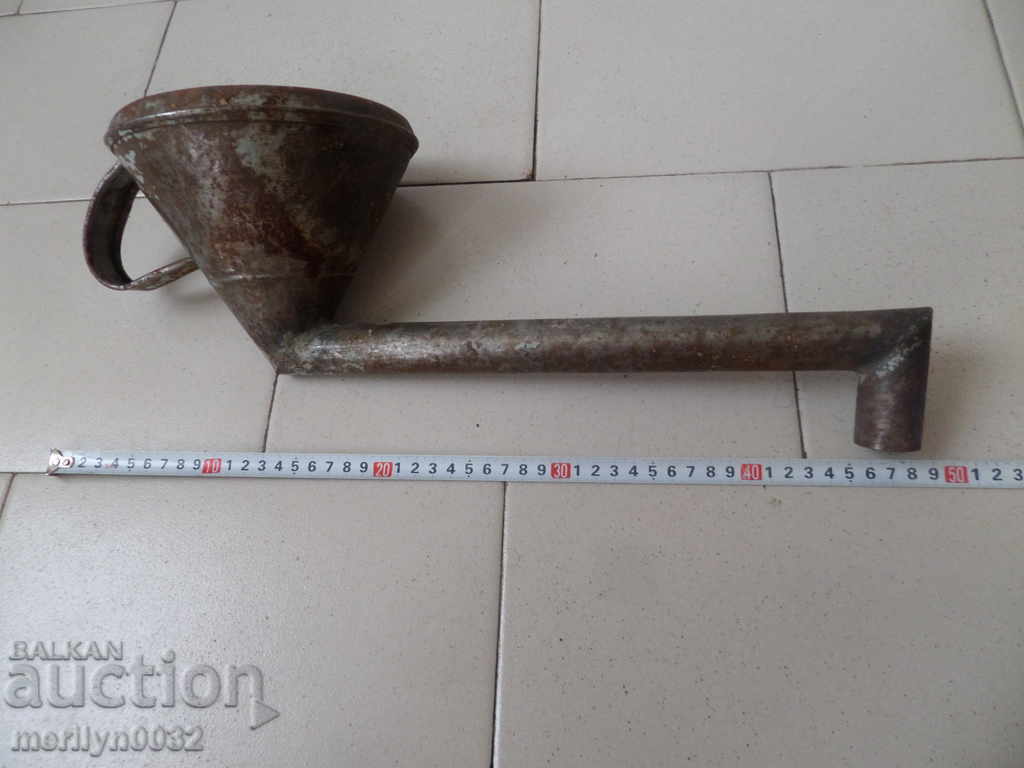 Delivery of An old funnel for fueling Delivery of An old funnel for fueling