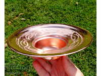 Χαραγμένο χάλκινο κηροπήγιο, μπάρμπεκιου