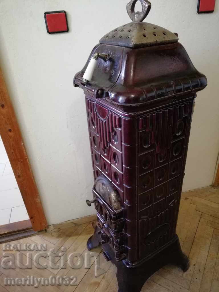 Old tiled German stove HAMONA of the 20th century