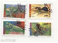 Клеймовани   марки  Насекоми 1992  България