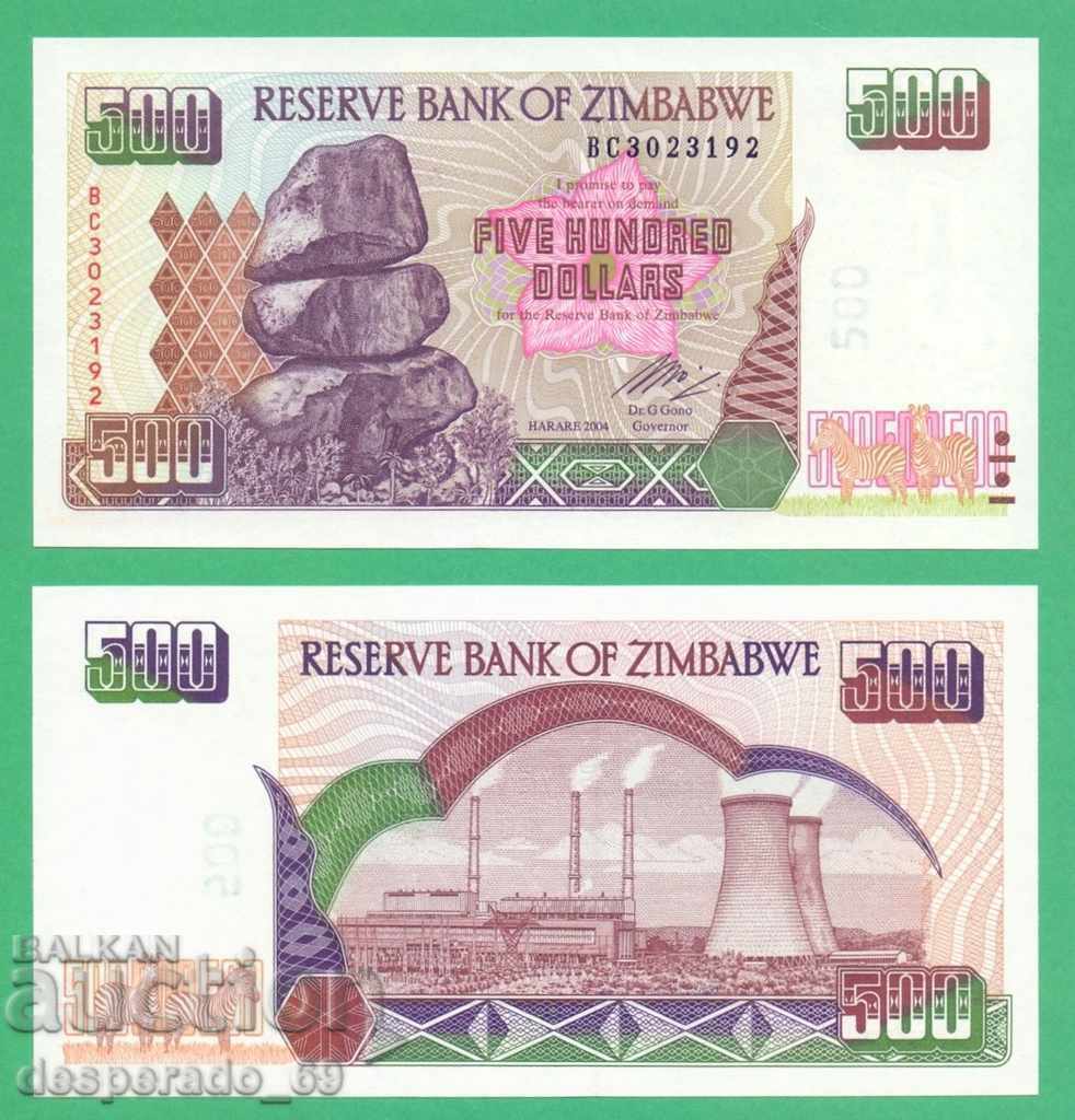 (¯`` • • ЗИМБАБВЕ 500 USD 2004 UNC • • • •)