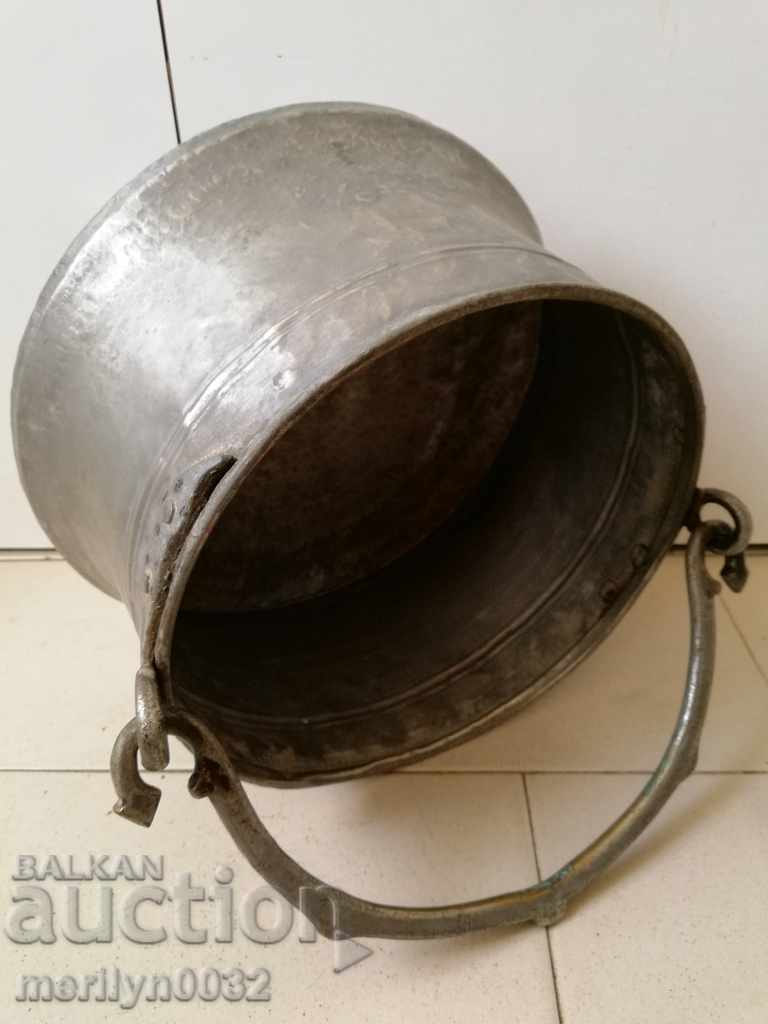 Auction Tinned boiler, baker, water tank, copper copper pot Auction Tinned boiler, baker, water tank, copper copper pot