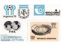1978 Аржентина. Световна футболна купа, Аржентина. Блок+плик