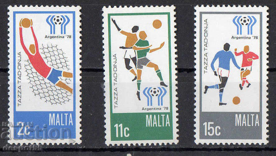 1978. Malta. Cupa Mondială de fotbal, Argentina + Block.