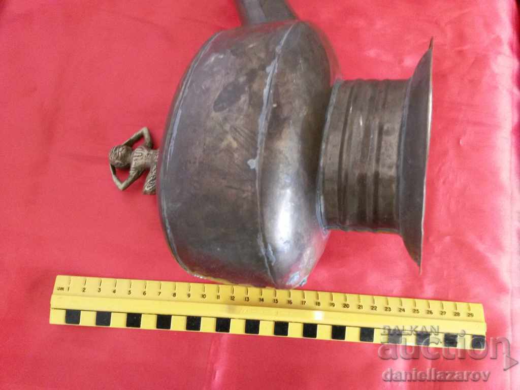 Old Bronze Tibetan Court with Deity - 6 Old Bronze Tibetan Court with Deity - 6