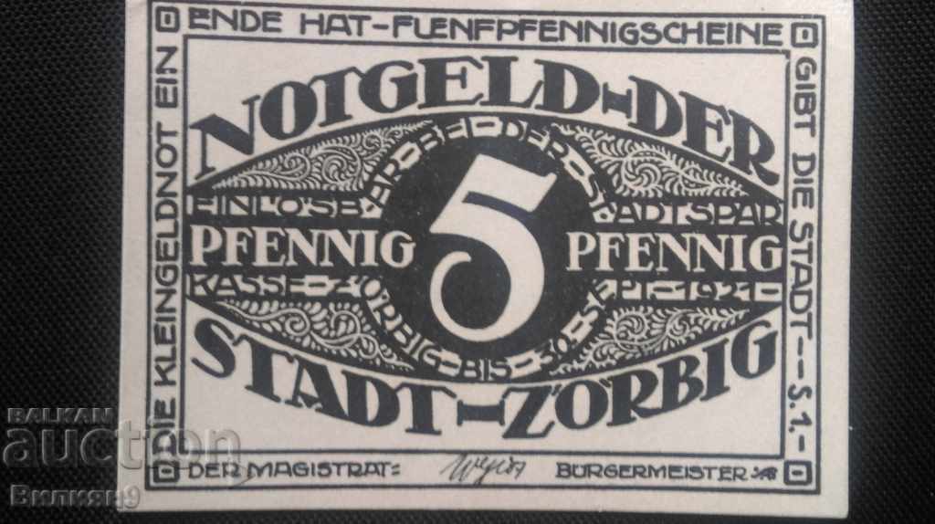 Германия Спар 5 Пфениг 1921 UNC