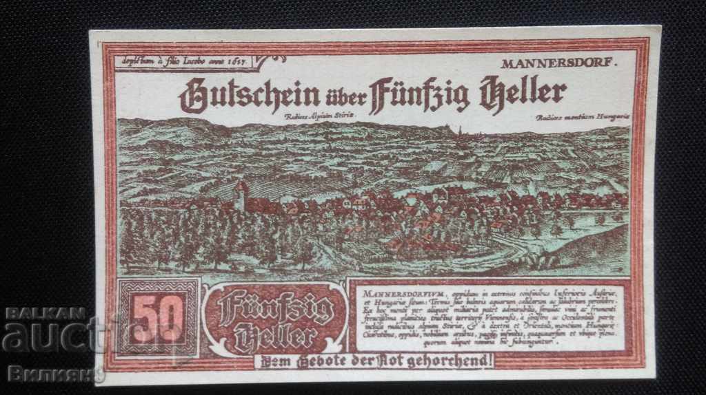 50 chelar Austria 1920