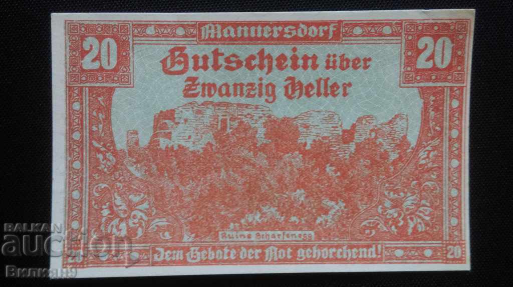 20 cheler Αυστρία 1920