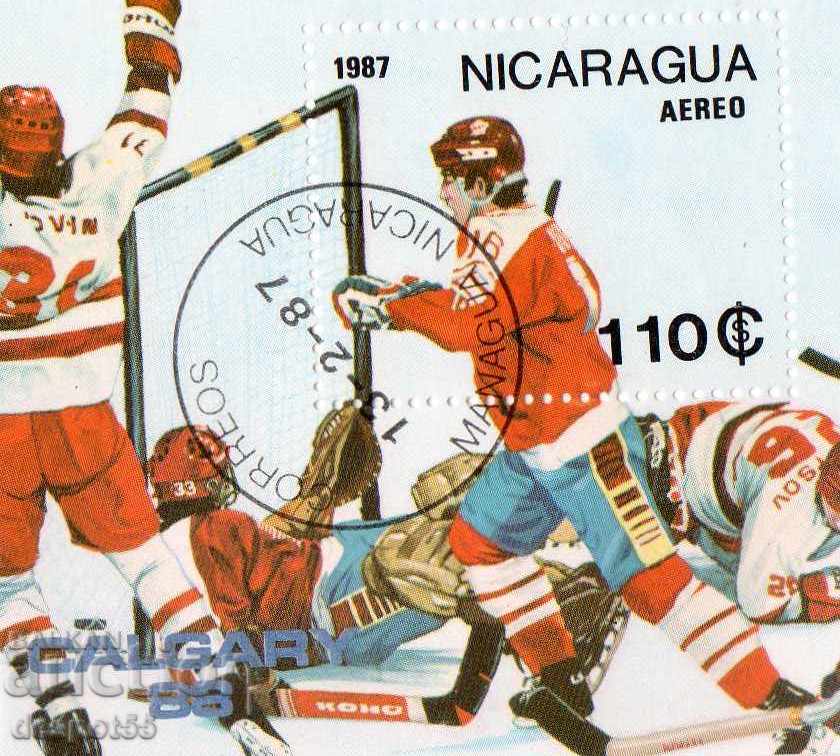 1987. Nicaragua. Winter Olympic Games, Calgary - Canada.