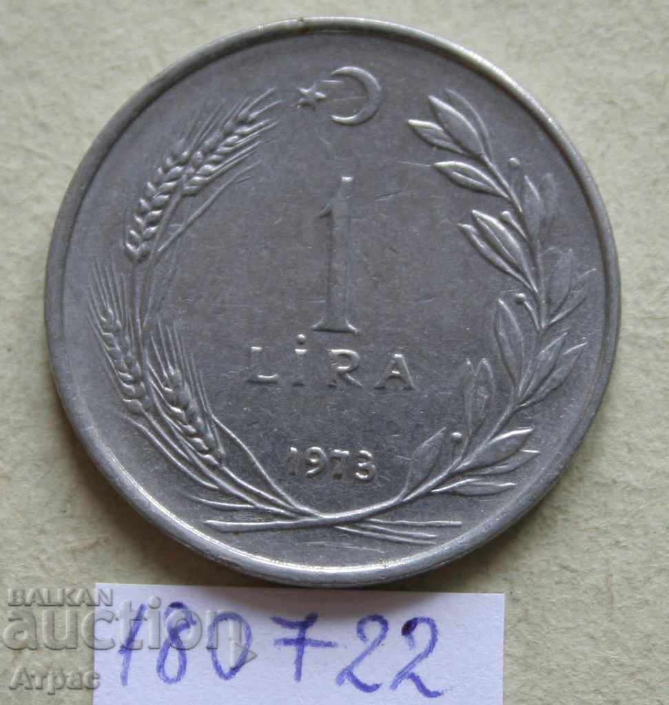 1 lire 1973 Turcia