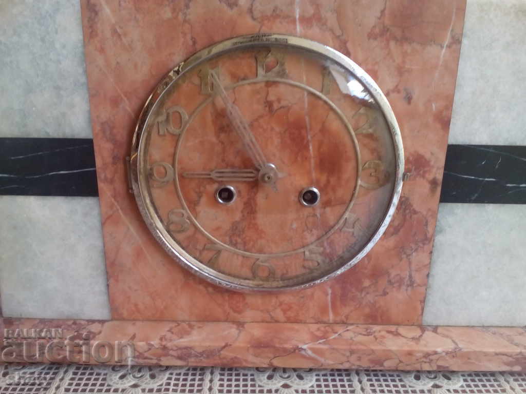 Old French Fireplace Clock. Large Desktop Clock. with price 225.00 BGN | € 115.04