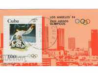 1983. Cuba. Olimpiada de vară, Los Angeles - SUA. bloc