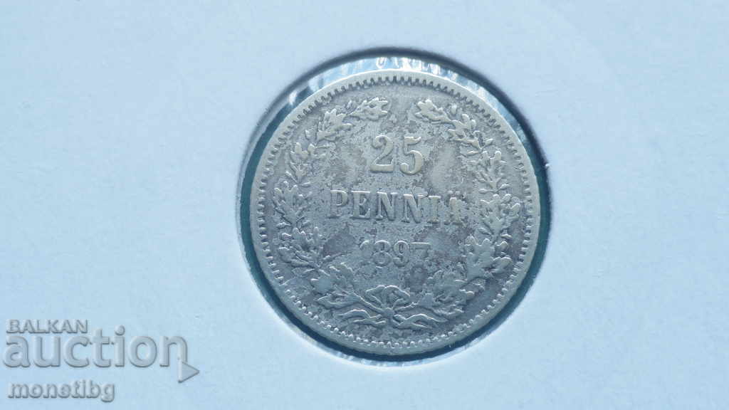 Аукцион Русия (за Финландия) 1897г. - 25 пення Аукцион Русия (за Финландия) 1897г. - 25 пення