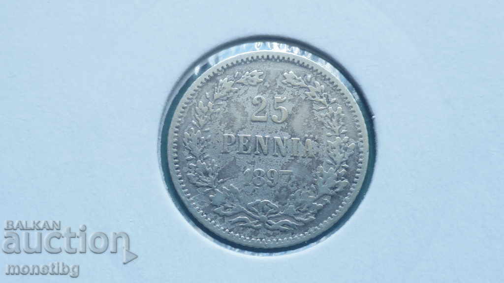 Русия (за Финландия) 1897г. - 25 пення - 5 Русия (за Финландия) 1897г. - 25 пення - 5