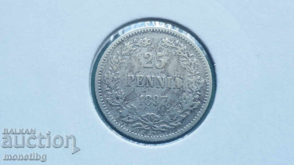 Russia (for Finland) 1897 - 25 penny