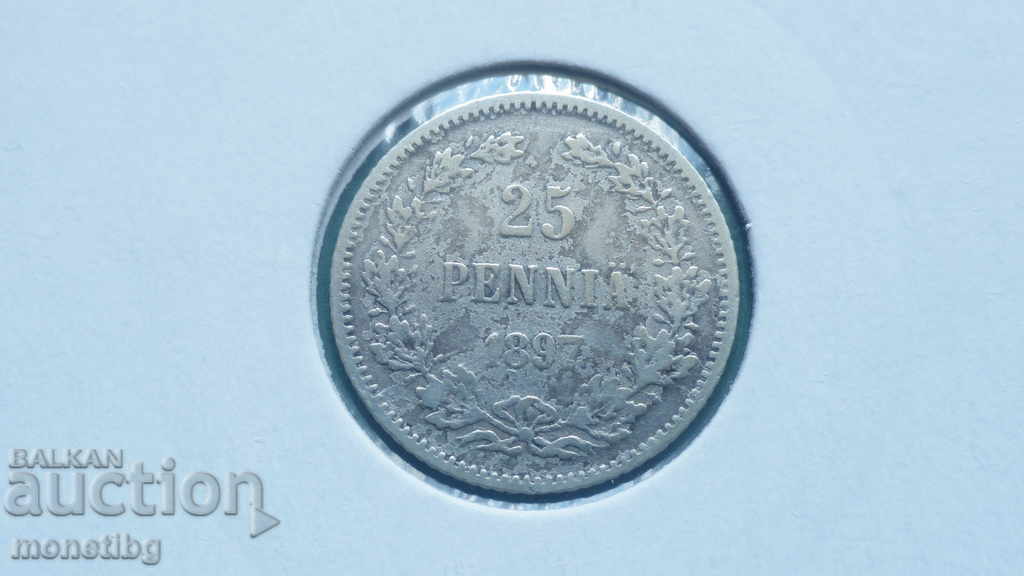 Russia (for Finland) 1897 - 25 penniä Russia (for Finland) 1897 - 25 penniä