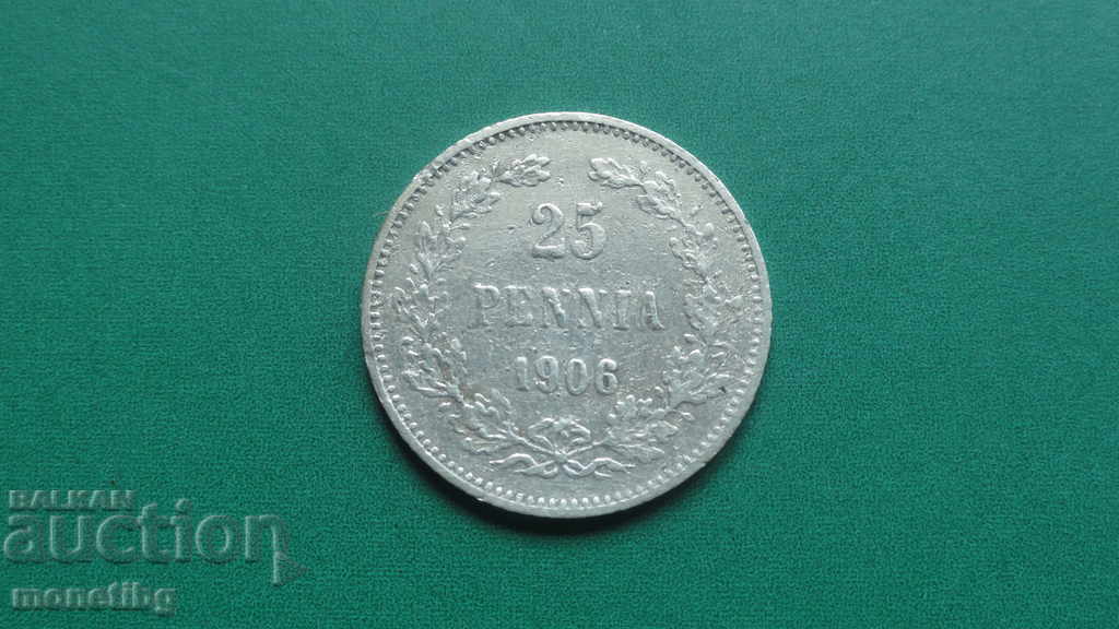 Licitație Rusia (pentru Finlanda) 1906 - 25 penni Licitație Rusia (pentru Finlanda) 1906 - 25 penni