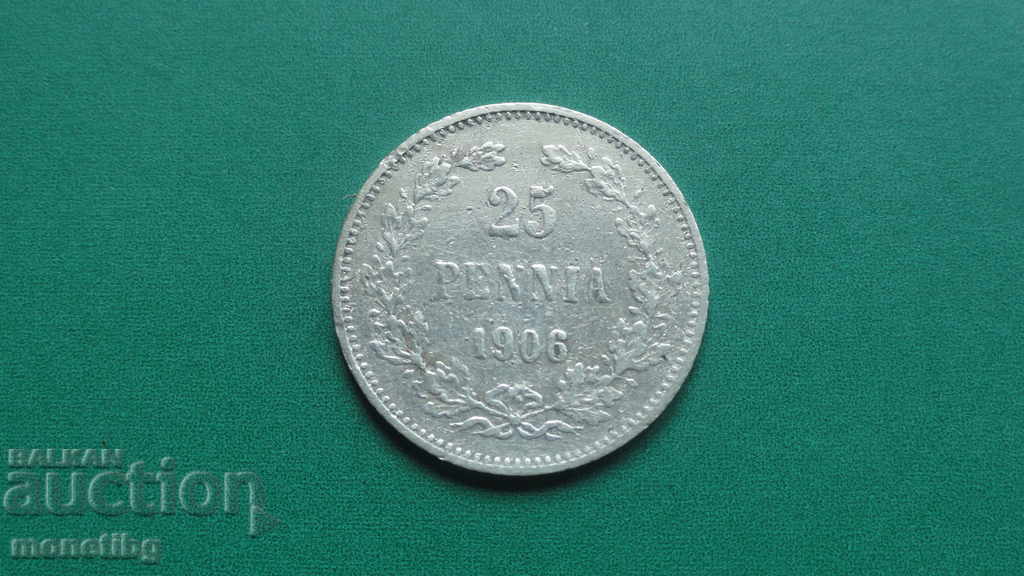 Русия (за Финландия) 1906г. - 25 пення