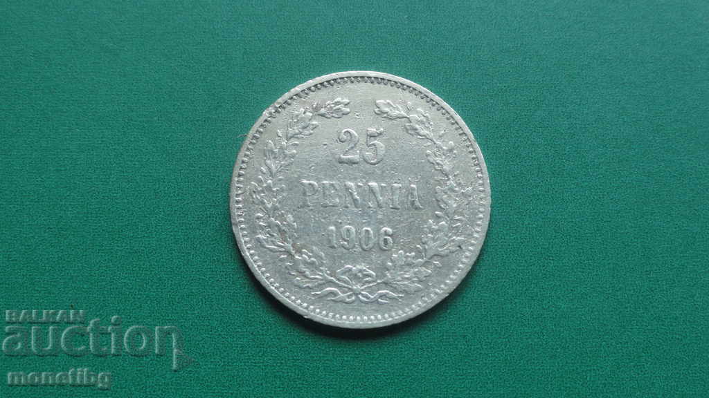 Ρωσία (για Φινλανδία) 1906 - 25 πέννια Ρωσία (για Φινλανδία) 1906 - 25 πέννια