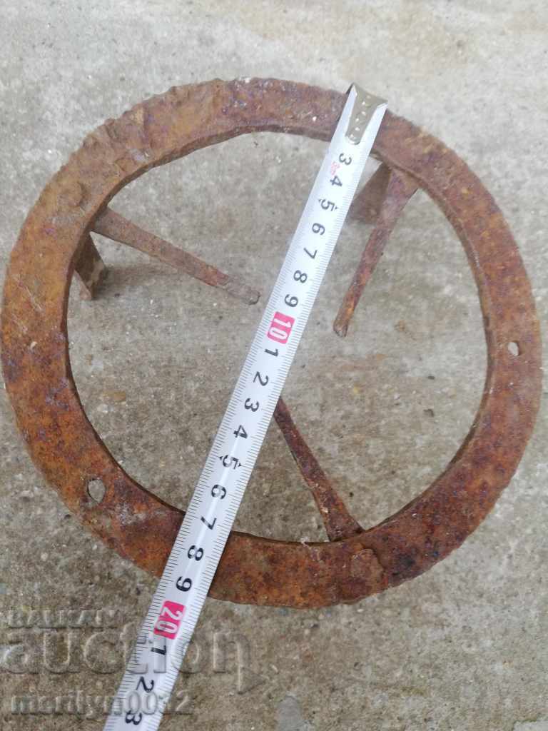 Σόμπα από σφυρήλατο σίδερο αντίκες, εστία, ψησταριά, λάκκο από σφυρήλατο σίδερο - 5