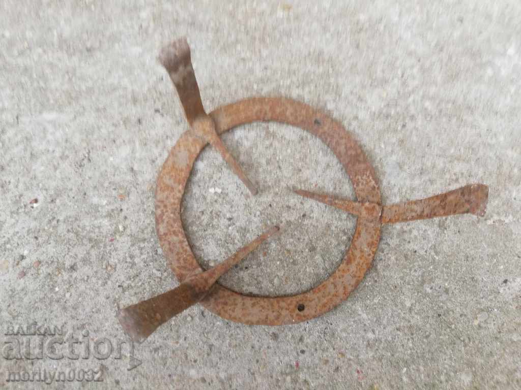 Σόμπα από σφυρήλατο σίδερο αντίκες, εστία, ψησταριά, λάκκο από σφυρήλατο σίδερο - 7