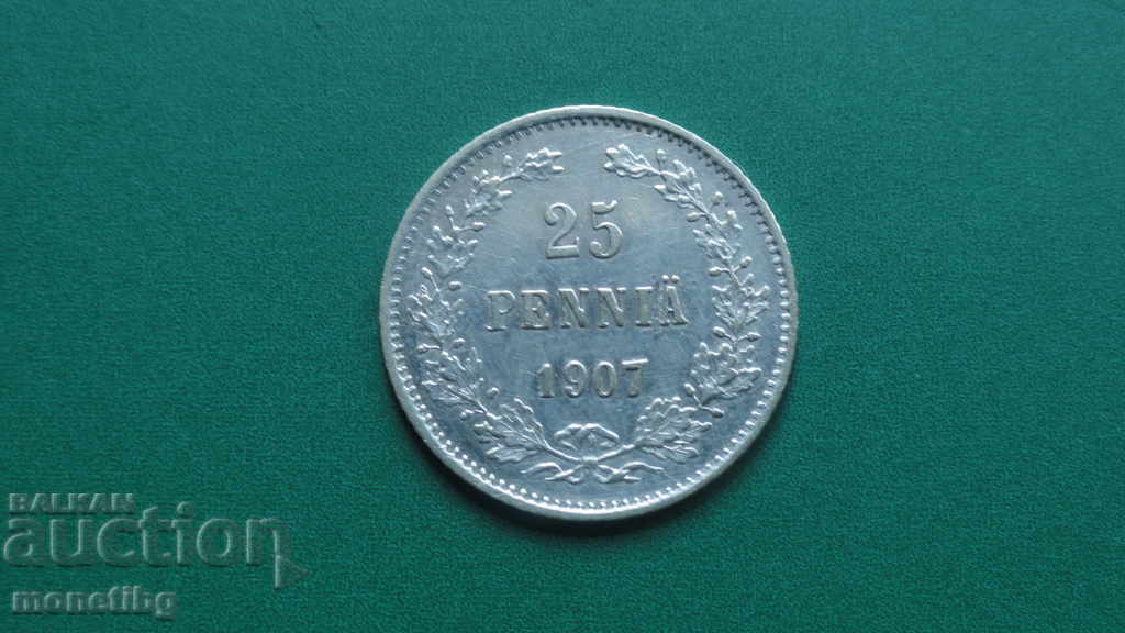 Russia (for Finland) 1907 - 25 penniä - 5 Russia (for Finland) 1907 - 25 penniä - 5