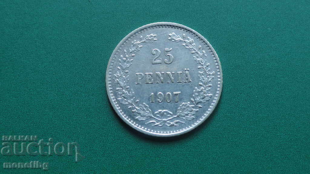 Rusia (pentru Finlanda) 1907 - 25 de cenți