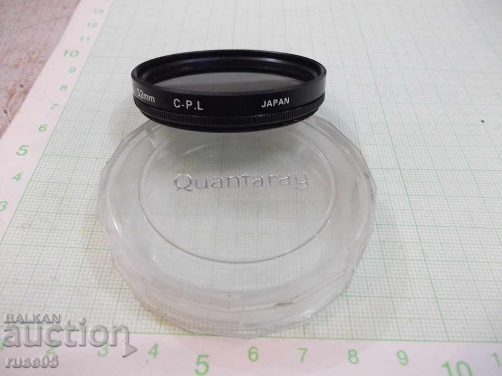 Auction Photographic Filter (QUANTARAY 52 mm C - P. L JAPAN) Auction Photographic Filter (QUANTARAY 52 mm C - P. L JAPAN)