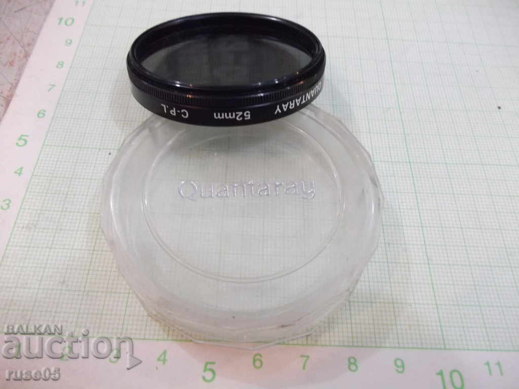 Photographic Filter (QUANTARAY 52 mm C - P. L JAPAN) - 5 Photographic Filter (QUANTARAY 52 mm C - P. L JAPAN) - 5
