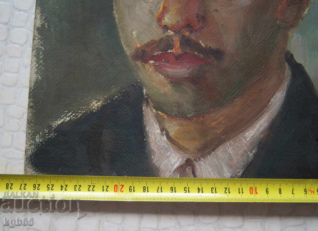 Auction  Old picture. Portrait Oil.