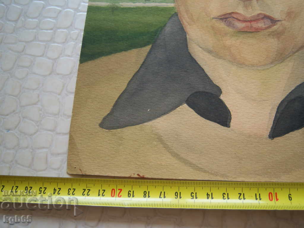 Old picture. Portrait watercolor. with price 49.00 BGN | € 25.05 Old picture. Portrait watercolor. with price 49.00 BGN | € 25.05