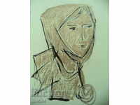 GOLDEN DANUBE (1927 - 1997) "HEAD" - PASTEL / BALL