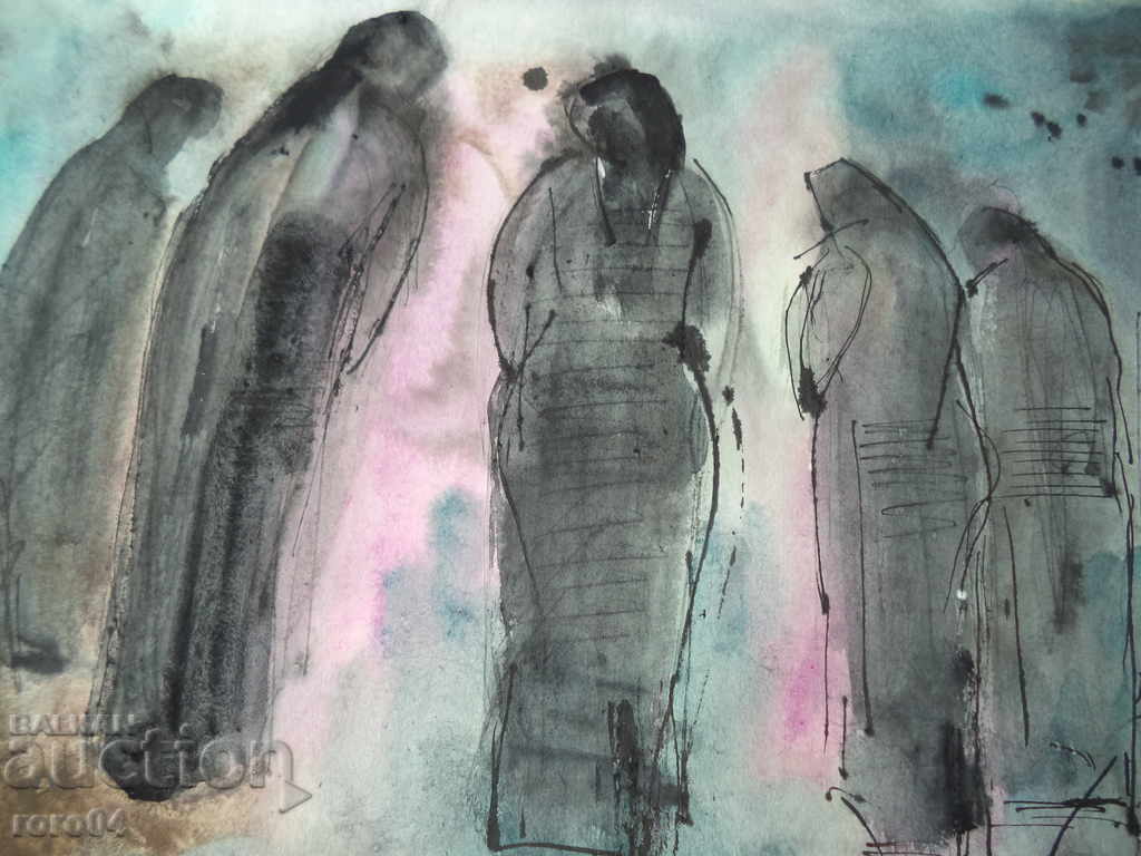 ΧΡΥΣΟΣ ΔΟΥΝΑΣ (1927 - 1997) "ΣΥΝΘΕΣΗ" - AQUAREL - 6