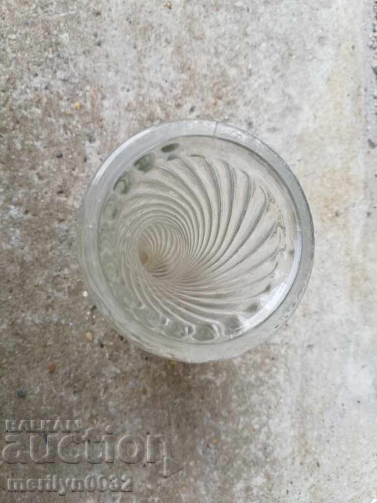 Auction Old glass vase Auction Old glass vase