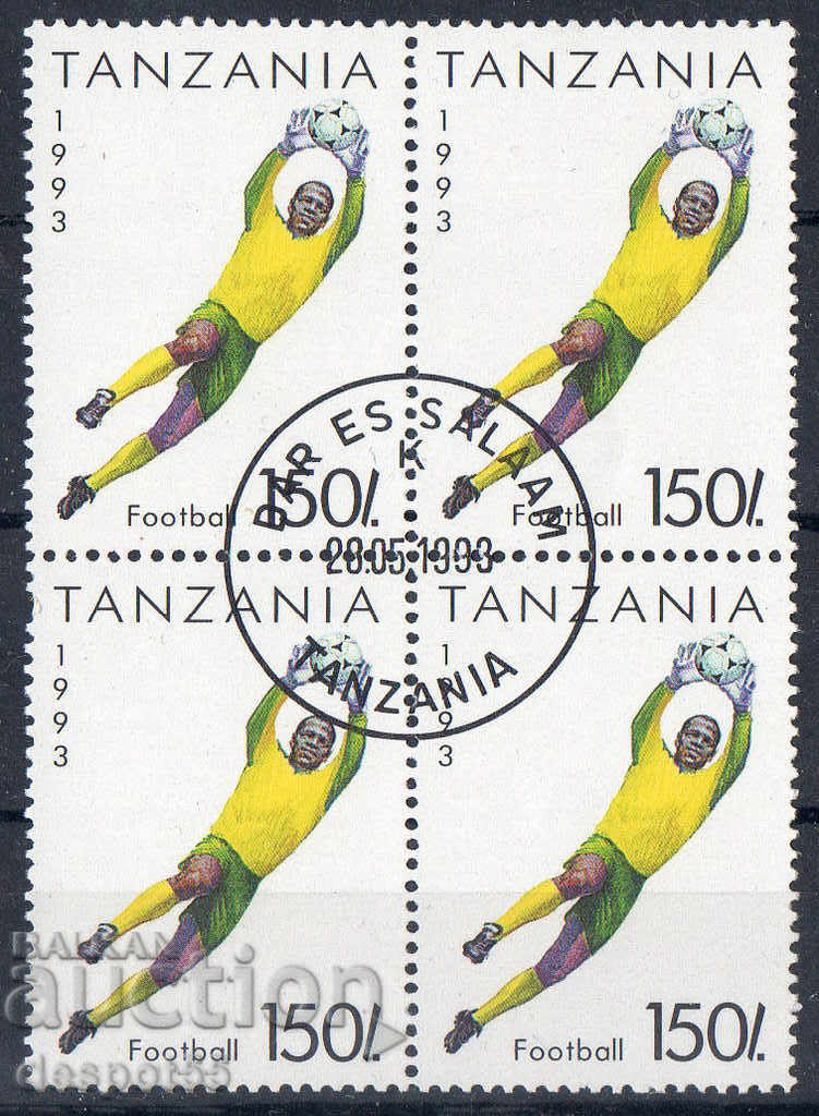 1993. Танзания. Спорт. Каре.