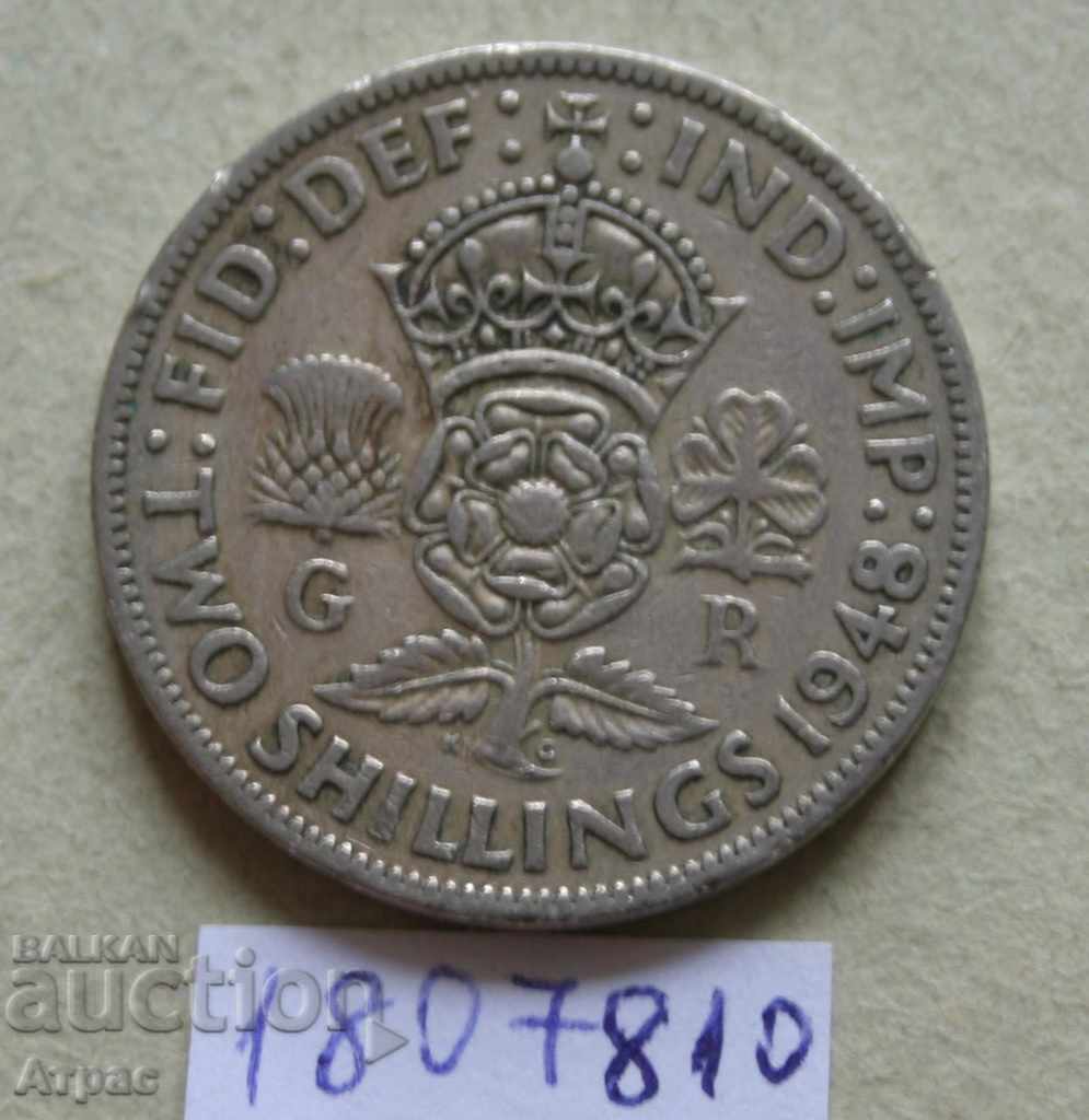 2 Shilling 1948 - Marea Britanie -