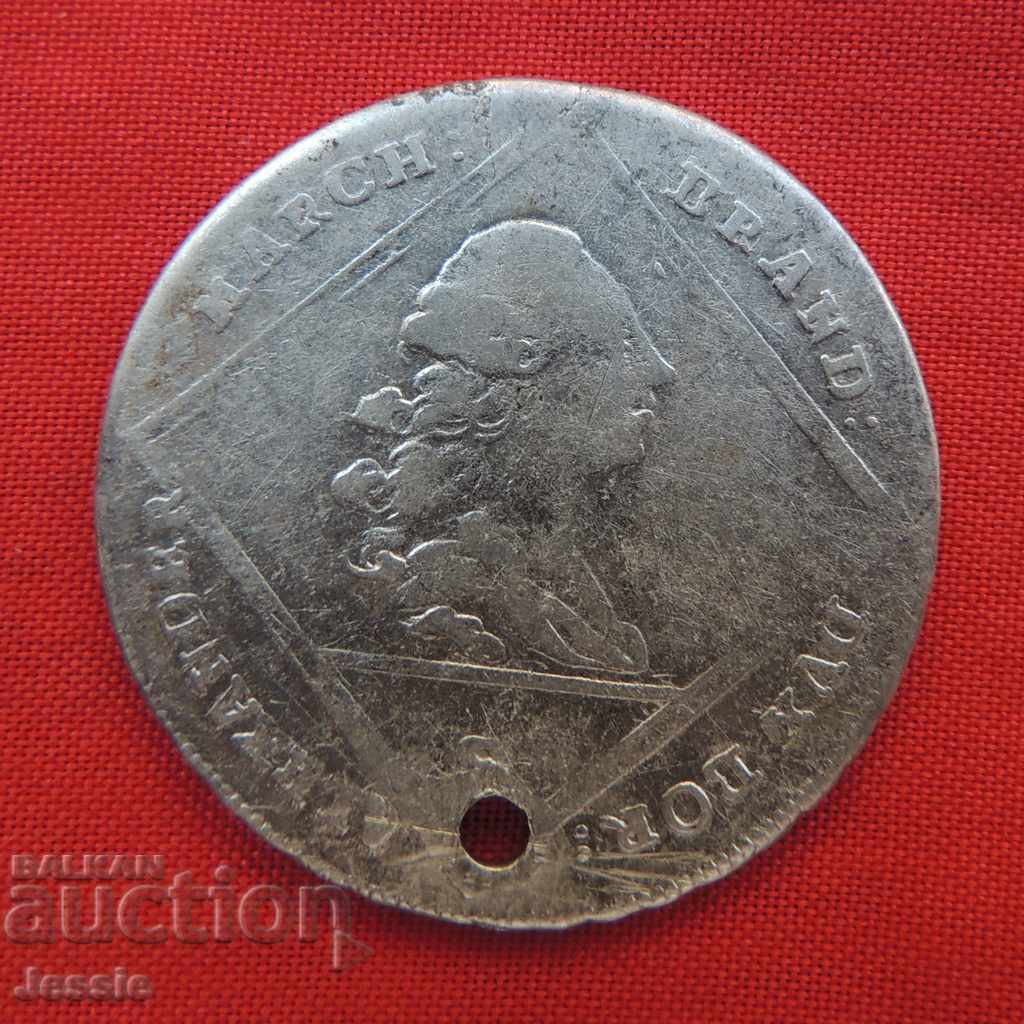 20 Kreuzer 1770 Silver Alexander -Brandenburg Ansbach with price € 16.69 | 32.64 BGN
