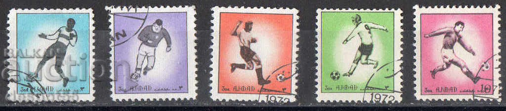 1972. Ajman. Jucători de fotbal.
