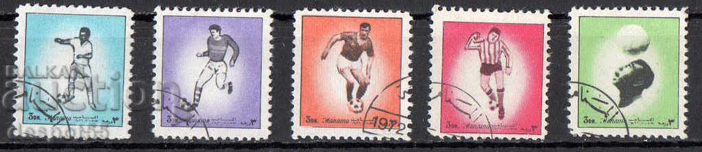 1972. Manama. Jucători de fotbal.