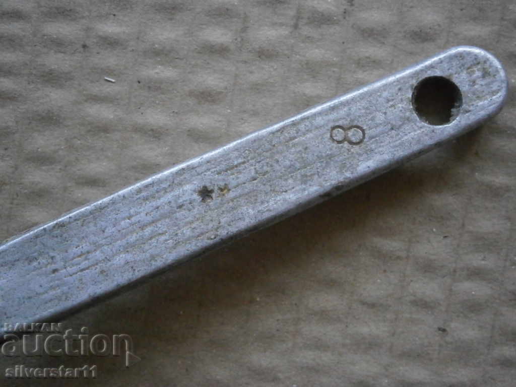 Old spoon of aluminum, labeled early salt, Bulgaria - 5 Old spoon of aluminum, labeled early salt, Bulgaria - 5
