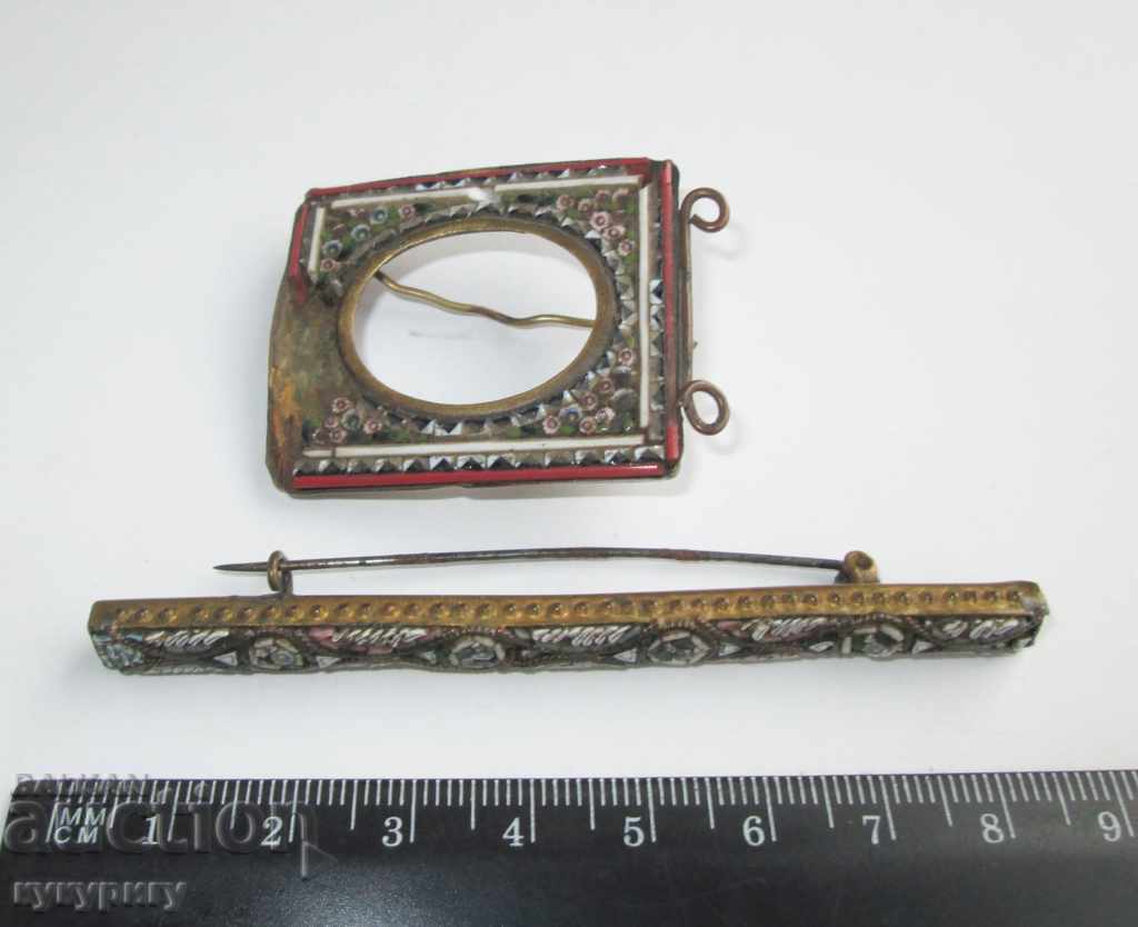 Anchor brooch and frame Venetian mosaic glass for repair with price 35.00 BGN | € 17.90 Anchor brooch and frame Venetian mosaic glass for repair with price 35.00 BGN | € 17.90
